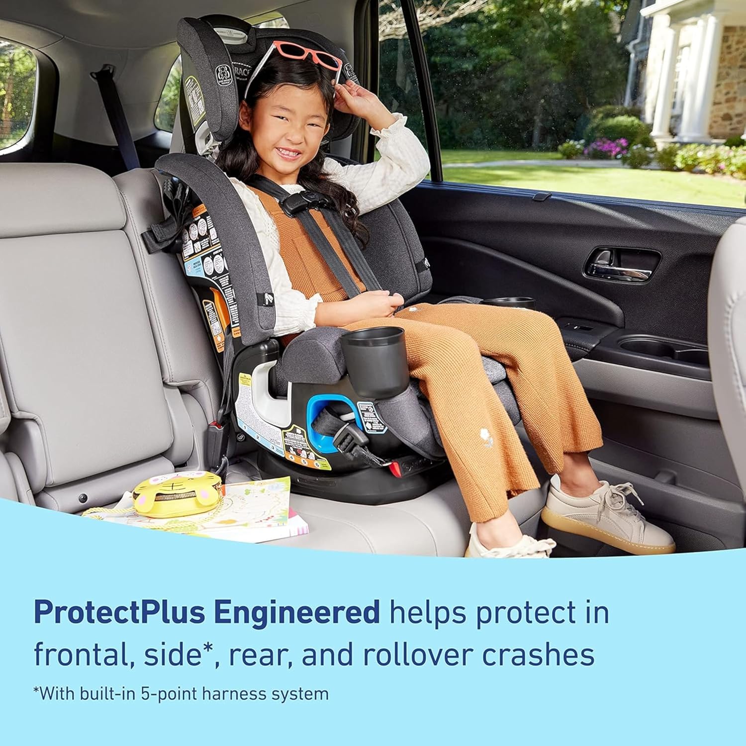 4Ever DLX 4-in-1 Car Seat, Charlie | Infant to Toddler Car Seat, with 10 Years of Use | Rear-Facing, Forward-Facing and Booster Modes | Safe, Comfortable and Convenient 6