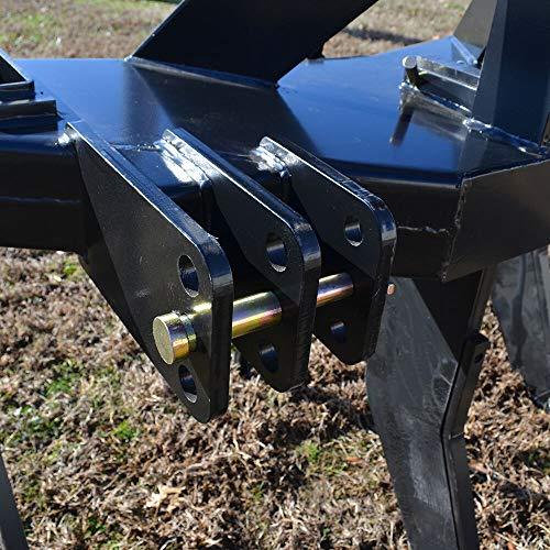 3 Shank Subsoiler Ground Ripper Fits 3 Point Tractor Cat 1 & 2 Quick Hitch Compatible 7