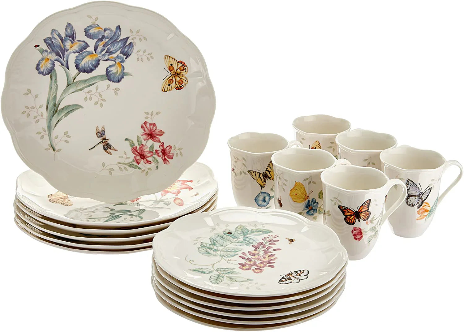 28 Piece Butterfly Meadow Classic Dinnerware Set 4