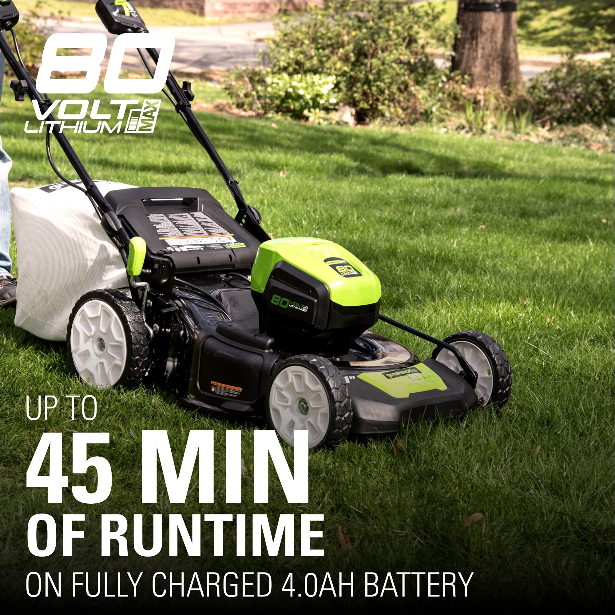 80V Cordless 21′′ Self-Propelled Brushless Lawn Mower | Greenworks 6