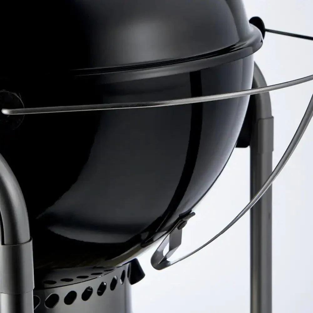 22 in. Performer Charcoal Grill in Black with Built-In Thermometer and Storage Rack 6