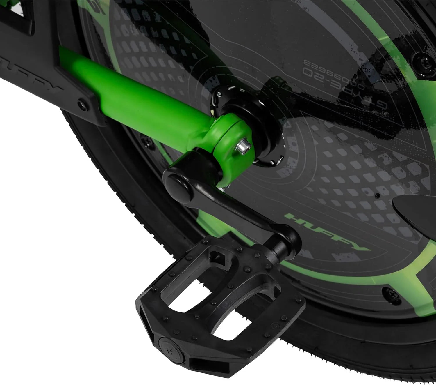 20-inch drift tricycle, with smooth lines and comfortable design, adjustable seat, sturdy steel frame, easy to operate, suitable for children over 8 years old, equipped with LED lighting and foot brakes, available in green and black colors. 3