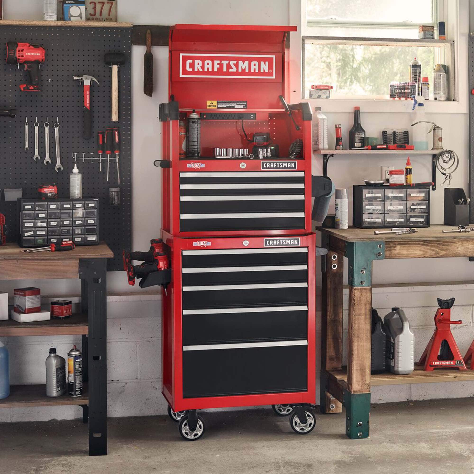 2000 Series 26-in W x 36.5-in H 5-Drawer Steel Rolling Tool Cabinet (Red) 16